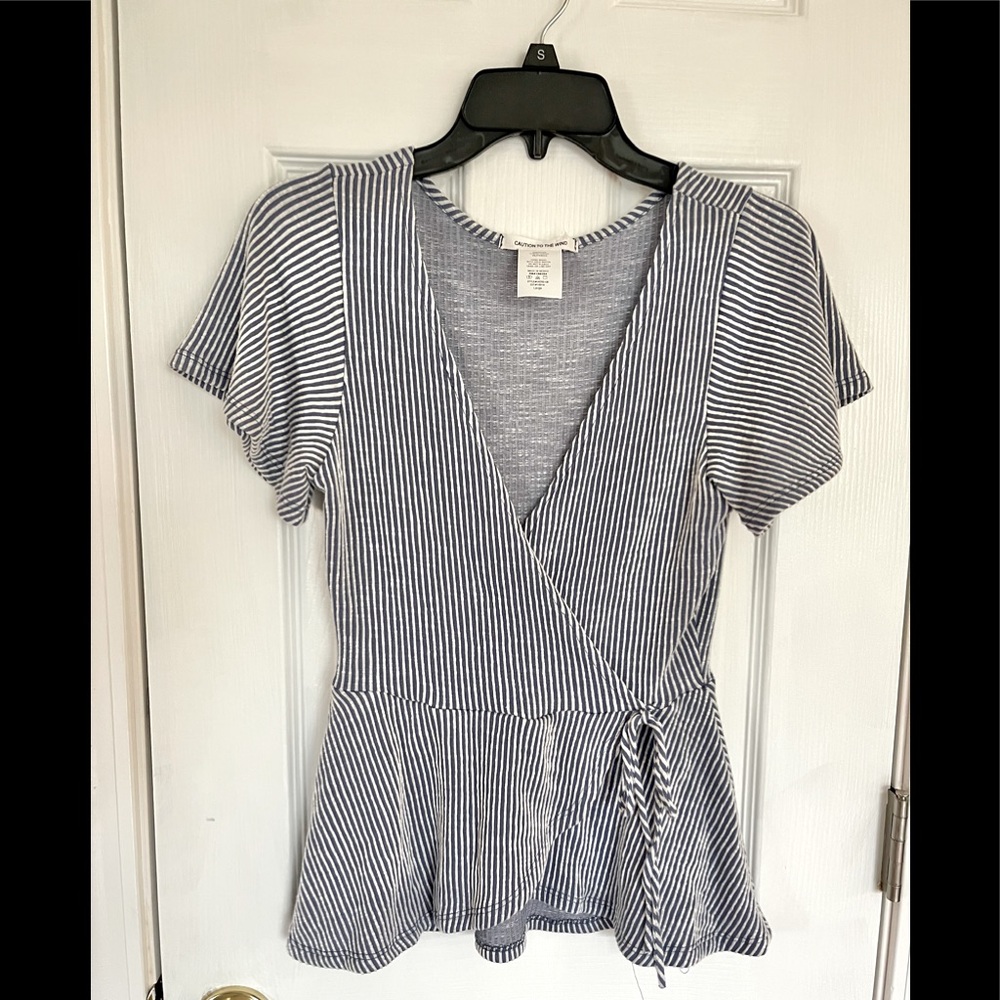 Blue and White Shirt